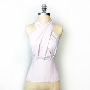 Amanda Uprichard Mezcal Light Pink Halter Top S